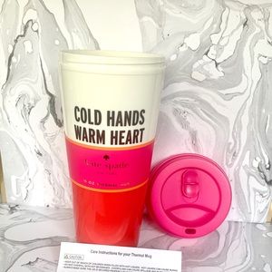 kate spade Kitchen - KATE SPADE Cold Hands Warm Heart Thermal Mug kate spade Kitchen - KATE SPADE Cold Hands Warm Heart Thermal Mug